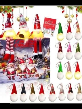 Gnome Advent Calendar - Red Holiday Gnomes